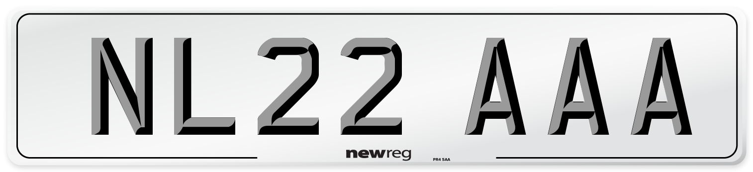 NL22 AAA Number Plate from New Reg